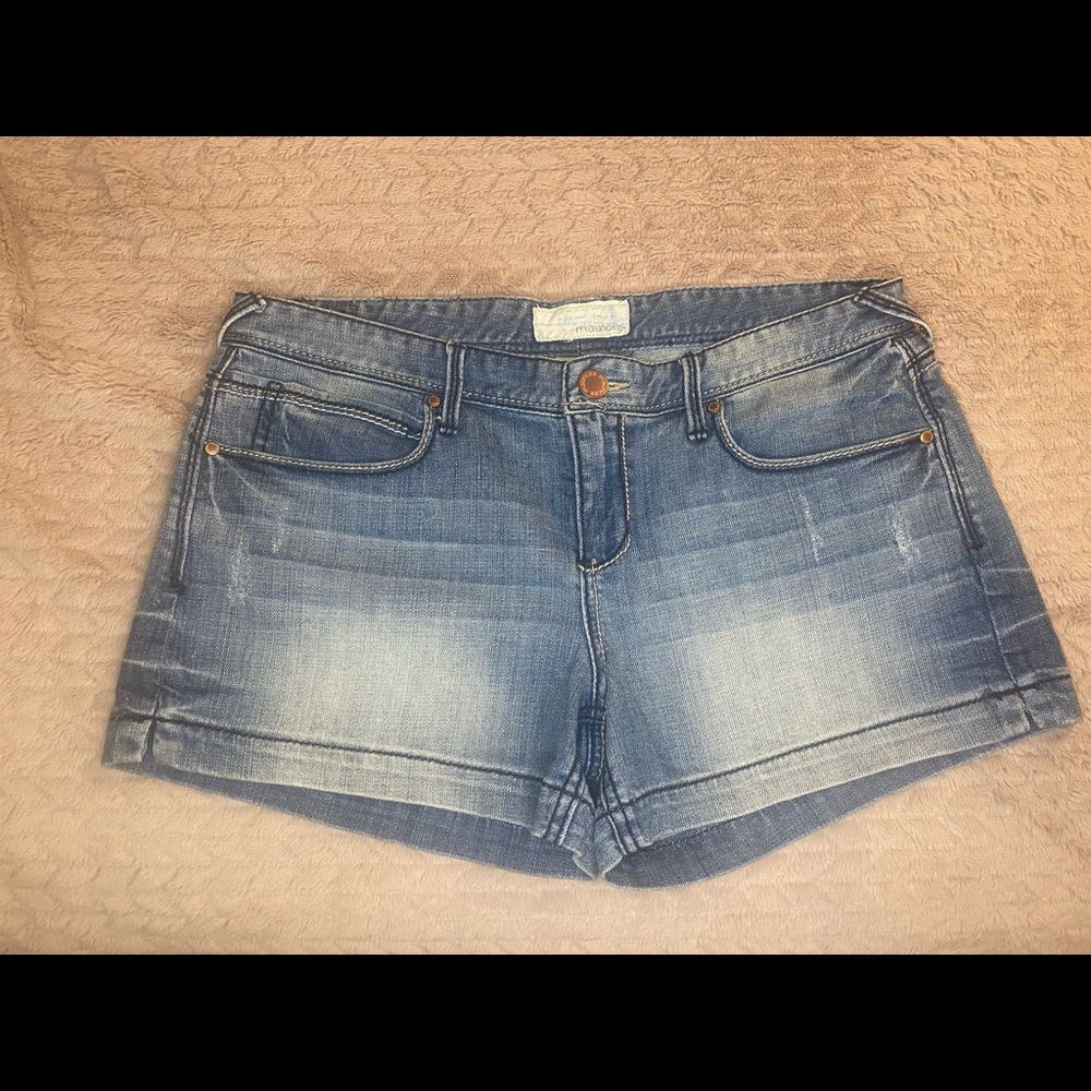Maurices Light Wash Jean Shorts
